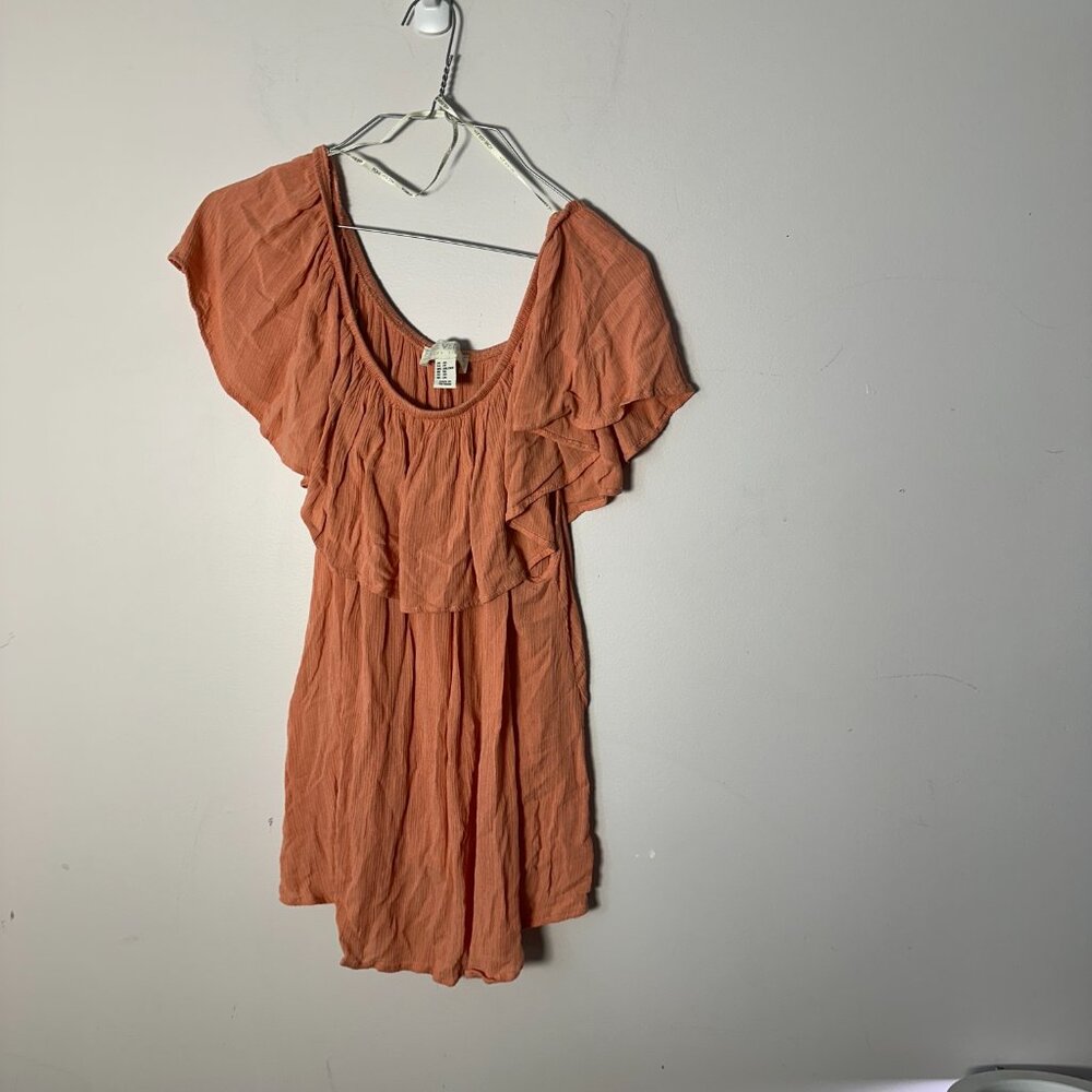 EUC Forever 21 Plus Sizes Womens 3X Peach Melon Shirt Top Blouse